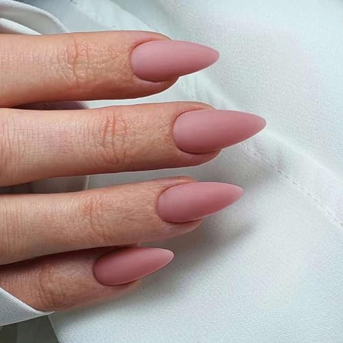 Peach Rosa Press On Nails Mittel Mandel - Acryl Nägel zum Aufkleben, KQueenest Natürlich Einfarbig Fake Nails Fingernägel zum aufkleben, Matt Gel Full Cover Kunstnägel für Frauen 24 Stück Peach Rosa Press On Nails Mittel Mandel - Acryl Nägel zum Aufkleben, KQueenest Natürlich Einfarbig Fake Nails Fingernägel zum aufkleben, Matt Gel Full Cover Kunstnägel für Frauen 24 Stück von KQueenest