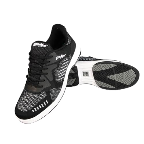 KR Strikeforce Captain Bowlingschuhe für Herren, Rechtshänder, Schwarz/Grau/Weiß, schwarz / grau / weiß, 42.5 EU von KR