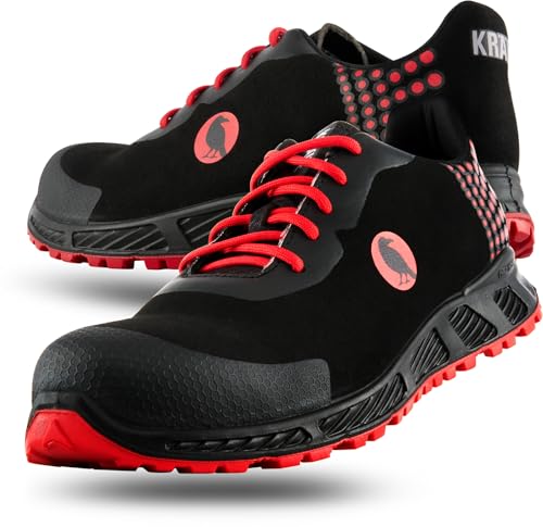 KRÄHE Black Crow S3 ESD SRC Sicherheitshalbschuhe I Arbeitsschuhe & Sicherheitsschuhe für Herren von KRÄHE WORKWEAR