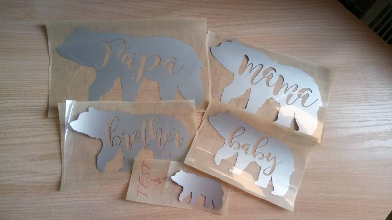 Diy-Bärenfamilien-Aufkleber Zum Aufbügeln, Mama-Bär, Baby-Bär, Papa-Bär, Schwester-Bär, Bruder-Bär Diy-Bärenfamilien-Aufkleber Zum Aufbügeln, Mama-Bär, Baby-Bär, Papa-Bär, Schwester-Bär, Bruder-Bär von KRCustomDesignDecals