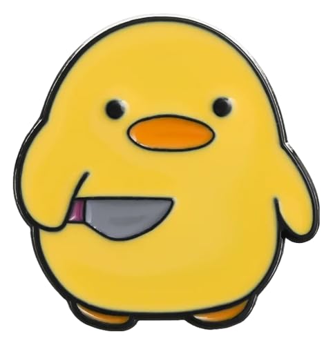 Anstecker Küken, Pinguin, Dolch, Messer Emaille 3er Set von KREATIONS