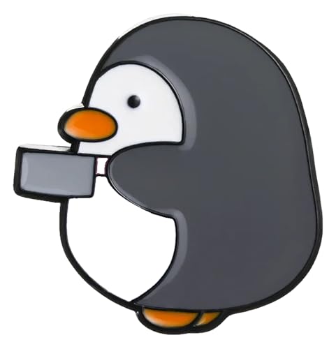 Anstecker Küken, Pinguin, Dolch, Messer Emaille 3er Set von KREATIONS