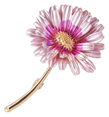 Damen Brosche Roter Granatapfel Kirsche Blatt Anstecknadel von KREATIONS