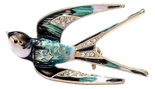 Elegante Emaille Brosche: Damen Corsage Pin von KREATIONS