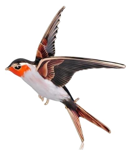 Elegante Emaille Brosche: Damen Corsage Pin von KREATIONS