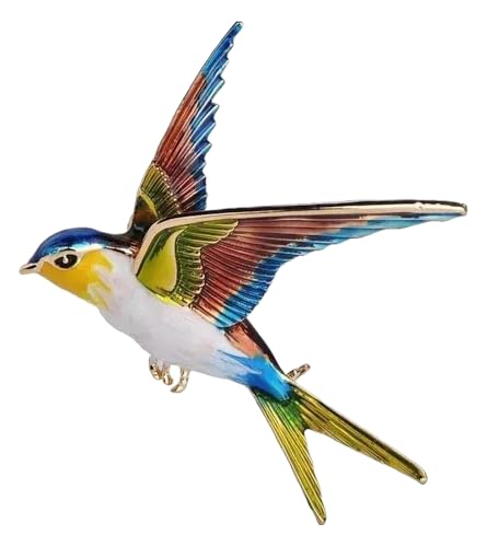 Elegante Emaille Brosche: Damen Corsage Pin von KREATIONS