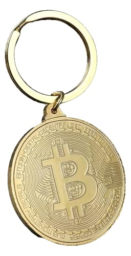 KREATIONS Bitcoin Münze Schlüsselanhänger 3D Prägung Sammlerstück von KREATIONS