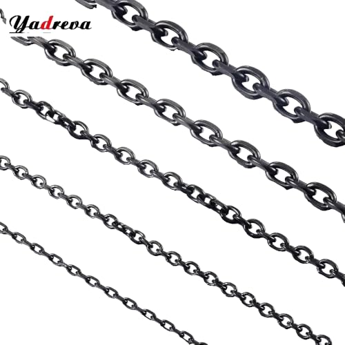 KREATIONS Elegante Gliederkette in Schwarz für Damen & Herren KREATIONS Elegante Gliederkette in Schwarz für Damen & Herren von KREATIONS