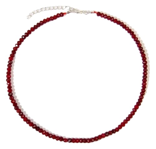 KREATIONS Handgemachte facettierte Edelstein Perlen Halskette für Damen Yoga Schmuck KREATIONS Handgemachte facettierte Edelstein Perlen Halskette für Damen Yoga Schmuck von KREATIONS