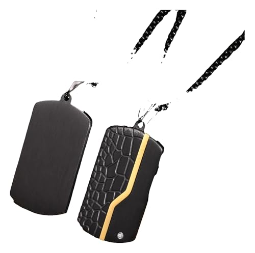 KREATIONS Herren Halskette, Dog-Tag, Schwarz/Gold KREATIONS Herren Halskette, Dog-Tag, Schwarz/Gold von KREATIONS