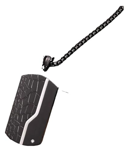 KREATIONS Herren Halskette, Dog-Tag, Schwarz/Gold KREATIONS Herren Halskette, Dog-Tag, Schwarz/Gold von KREATIONS