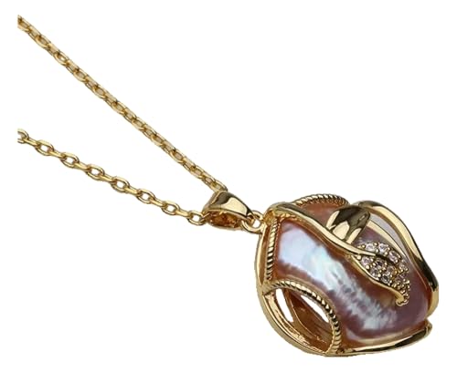 KREATIONS Perlenkette Barock Perlen Süßwasser 45cm Sterling Silber Kette Frauen KREATIONS Perlenkette Barock Perlen Süßwasser 45cm Sterling Silber Kette Frauen von KREATIONS