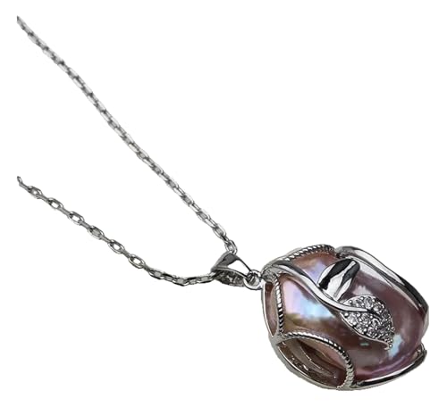 KREATIONS Perlenkette Barock Perlen Süßwasser 45cm Sterling Silber Kette Frauen von KREATIONS