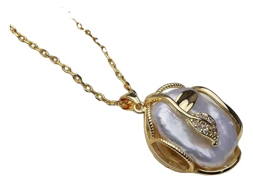 KREATIONS Perlenkette Barock Perlen Süßwasser 45cm Sterling Silber Kette Frauen KREATIONS Perlenkette Barock Perlen Süßwasser 45cm Sterling Silber Kette Frauen von KREATIONS