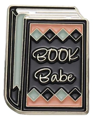 Kreative Emaille Brosche Buch Blumen Brief Lese Lesezeichen Metall Anstecknadel Schmuck von KREATIONS