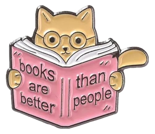 Kreative Emaille Brosche Buch Blumen Brief Lese Lesezeichen Metall Anstecknadel Schmuck von KREATIONS