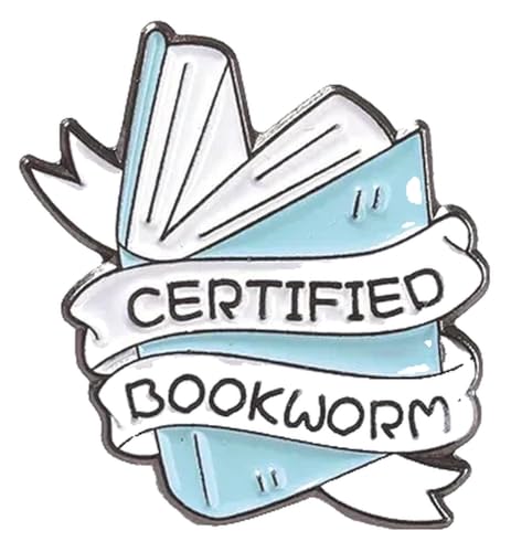 Kreative Emaille Brosche Buch Blumen Brief Lese Lesezeichen Metall Anstecknadel Schmuck von KREATIONS