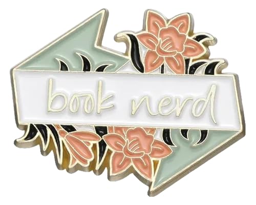Kreative Emaille Brosche Buch Blumen Brief Lese Lesezeichen Metall Anstecknadel Schmuck von KREATIONS