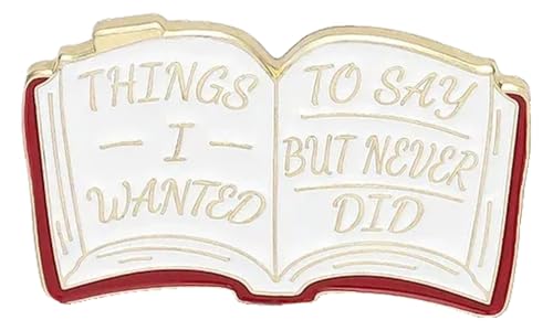 Kreative Emaille Brosche Buch Blumen Brief Lese Lesezeichen Metall Anstecknadel Schmuck von KREATIONS