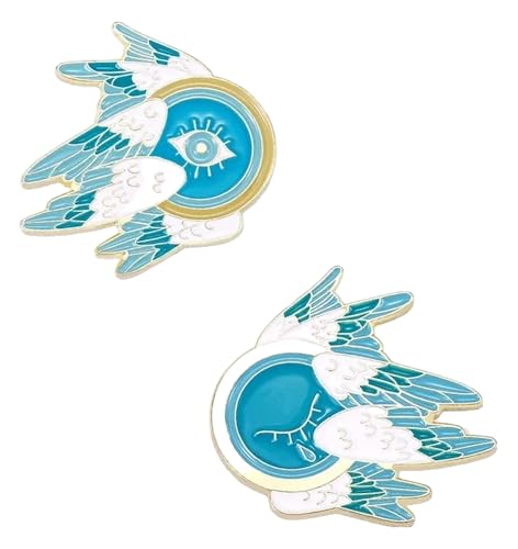 Landschaft Ölgemälde Emaille Pin Sonnenuntergang Regenbogen Wal Brosche von KREATIONS