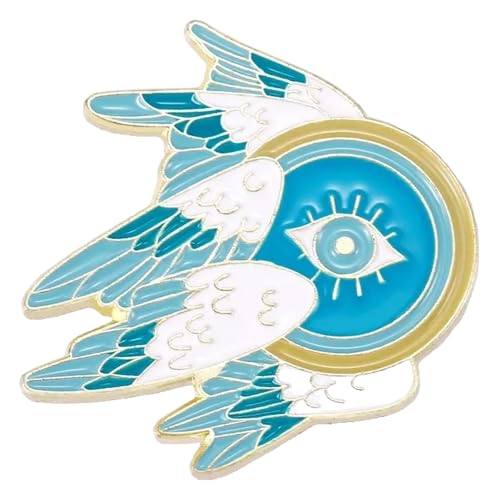 Landschaft Ölgemälde Emaille Pin Sonnenuntergang Regenbogen Wal Brosche von KREATIONS