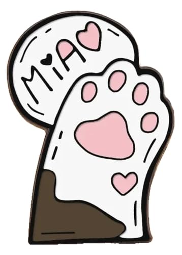 Paar Schwarze Weiße Emaille Pins: Katze Mit Messer & Hexen Brosche, Kreative Anstecker von KREATIONS