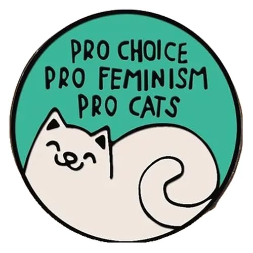 Paar Schwarze Weiße Emaille Pins: Katze Mit Messer & Hexen Brosche, Kreative Anstecker von KREATIONS