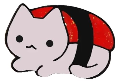 Paar Schwarze Weiße Emaille Pins: Katze Mit Messer & Hexen Brosche, Kreative Anstecker von KREATIONS