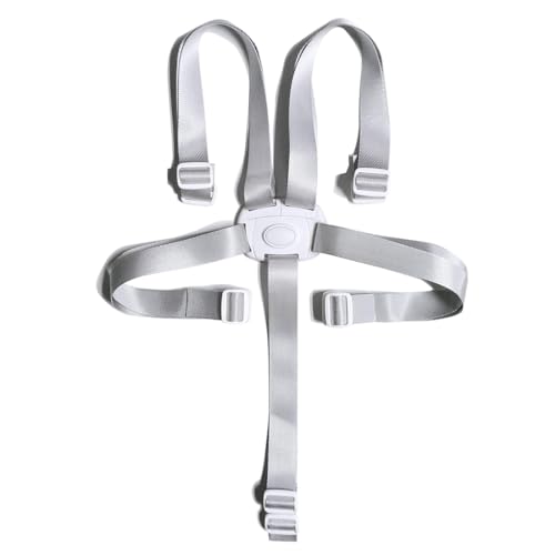 1 Stück Hochstuhl-Sicherheitsgurte, 5 Punkt Gurt Sicherheitsgurt, Sicherheitsgurt Baby Verstellbarer, Ersatz-Sicherheitsgurte, Hochstuhl Anschnallgurt, Für Kindersitz Kinderwagen und Hochstuhl von KRFWGUU