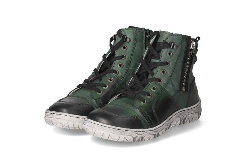 KRISBUT Krisbut - female - 3201-9 PO - Glattleder - grün Schnürstiefel von KRISBUT