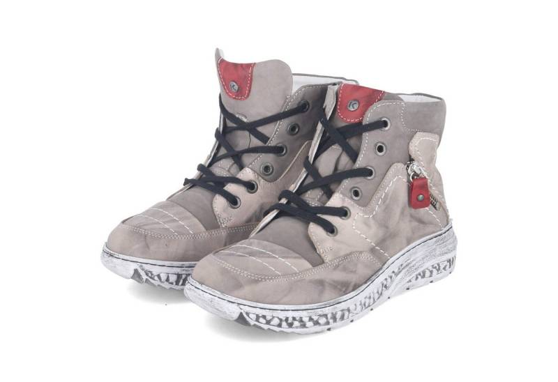 KRISBUT Krisbut - female - 3298-3 PO - Glattleder - grau Schnürstiefel von KRISBUT
