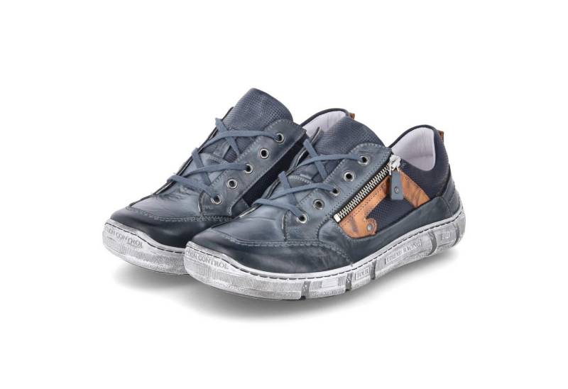 KRISBUT Krisbut - male - 5707-3 - Glattleder - blau Schnürschuh von KRISBUT