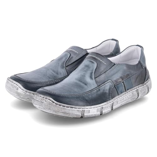 KRISBUT 5724-2 Slipper Glattleder Herren in blau-Kombi - Gr. 41 KRISBUT 5724-2 Slipper Glattleder Herren in blau-Kombi - Gr. 41 von KRISBUT