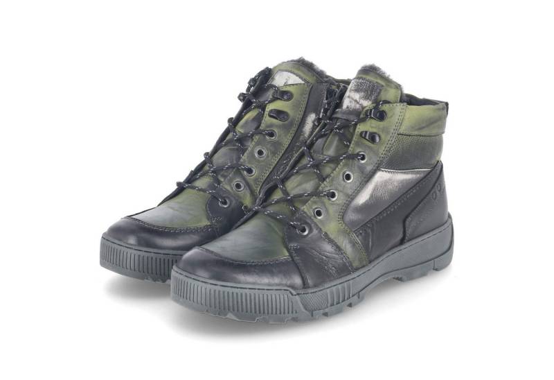 KRISBUT Krisbut - male - 6510-8 BSF - Glattleder - grün Schnürstiefel von KRISBUT