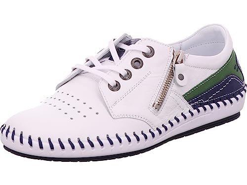 KRISBUT Damen 2466 Weiß Genarbtes Leder 39 von KRISBUT