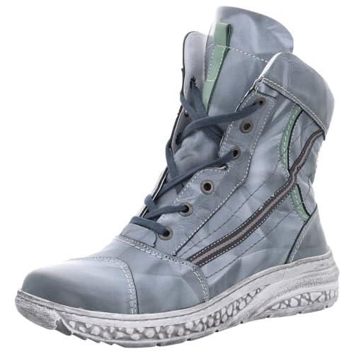 KRISBUT Damen Stiefeletten grau-Kombi Gr. 37 von KRISBUT