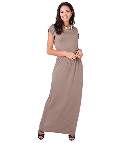 KRISP 3269-MOC-18 Damen Leichtes Kleid (Mokka, Gr.46) von KRISP