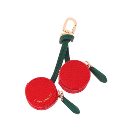 Geldbörse mit Erdbeerfrucht-Anhänger, niedlicher Schlüsselanhänger, Mini-Beutel, Geschenk für Mädchen und Frauen, 4, 1.0*1.0*1.0 von KRJGOERG