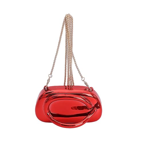 KRJGOERG 2025 Designer-Umhängetasche mit Kette für Damen, modische Mini-Geldbörse, Umhängetasche, Muscheltasche, a1, 1.0*1.0*1.0 von KRJGOERG