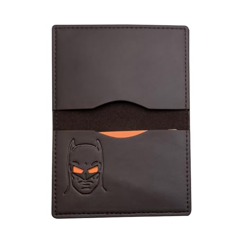 KRJGOERG Hero Squad Charakter Slim Leder Kartenhalter Brieftasche Personalisierte Superhelden-Maske Kartenhalter Geschenk, A2, 1.0*1.0*1.0 von KRJGOERG