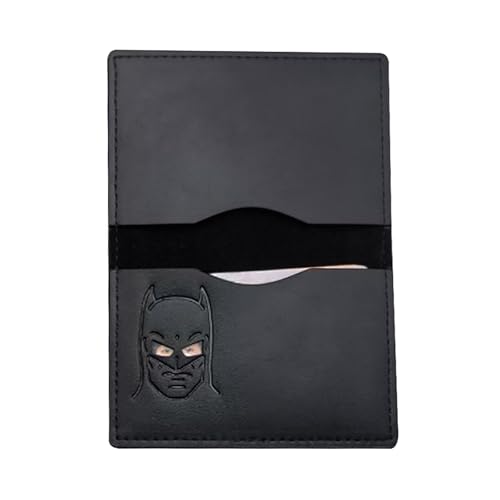 KRJGOERG Hero Squad Charakter Slim Leder Kartenhalter Brieftasche Personalisierte Superhelden-Maske Kartenhalter Geschenk, a1, 1.0*1.0*1.0 von KRJGOERG