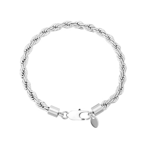 KRKC Kordelkette Armband Herren (Edelstahl, 19) von KRKC