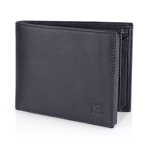 KRONIFY Leder Geldbörse Herren I Echtleder Portmonee Herren I RFID Schutz I Querformat I Herren Geldbörse mit Münzfach I 13 Kartenfächer I Geldbeutel Herren I Nappa Dunkelblau KRONIFY Leder Geldbörse Herren I Echtleder Portmonee Herren I RFID Schutz I Querformat I Herren Geldbörse mit Münzfach I 13 Kartenfächer I Geldbeutel Herren I Nappa Dunkelblau von KRONIFY