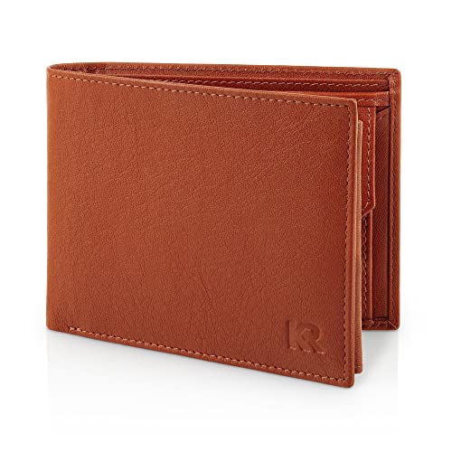 KRONIFY Leder Geldbörse Herren I Echtleder Portmonee Herren I RFID Schutz I Querformat I Brieftasche Herren mit Münzfach I 13 Kartenfächer I Geldbeutel Herren I eleganter Box I Nappa Rotbraun KRONIFY Leder Geldbörse Herren I Echtleder Portmonee Herren I RFID Schutz I Querformat I Brieftasche Herren mit Münzfach I 13 Kartenfächer I Geldbeutel Herren I eleganter Box I Nappa Rotbraun von KRONIFY