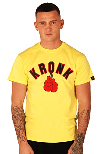 KRONK Handschuhe T-Shirt Männer Normale Passform Gelb XGroß von KRONK