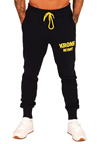 Kronk Detroit Applique Jogger Herren Regular Fit, Navyell, 41-44.5 von KRONK