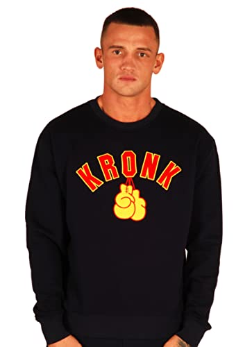 Kronk Gloves Applique Sweatshirt Herren Regular Fit Gr. XL, navy von KRONK