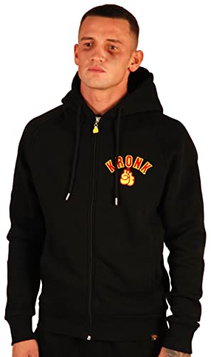 Kronk Handschuhe Zip Hoodie Regular Fit, Schwarz , L von KRONK