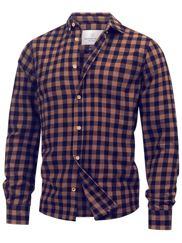 Herren KSJohan Check Hemd kariert aus 100% Baumwolle mit Button-Down-Kragen | Herrenhemd Männerhemd Monk's Robe New, M Herren KSJohan Check Hemd kariert aus 100% Baumwolle mit Button-Down-Kragen | Herrenhemd Männerhemd Monk's Robe New, M von KRONSTADT