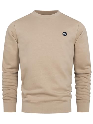 KRONSTADT Herren KSLars Organic Sweatshirt mit Rundhalsausschnitt | Sweater Pullover für Männer Chinchilla, XXL von KRONSTADT